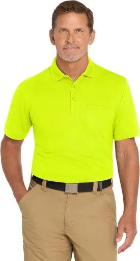 CornerStone Unisex Industrial Snag-Proof Pique Pocket Polo | Short Sleeve Collared Shirt for Men & Women, Relaxed Fit