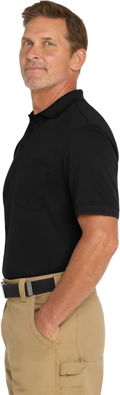 CornerStone Unisex Industrial Snag-Proof Pique Pocket Polo | Short Sleeve Collared Shirt for Men & Women, Relaxed Fit
