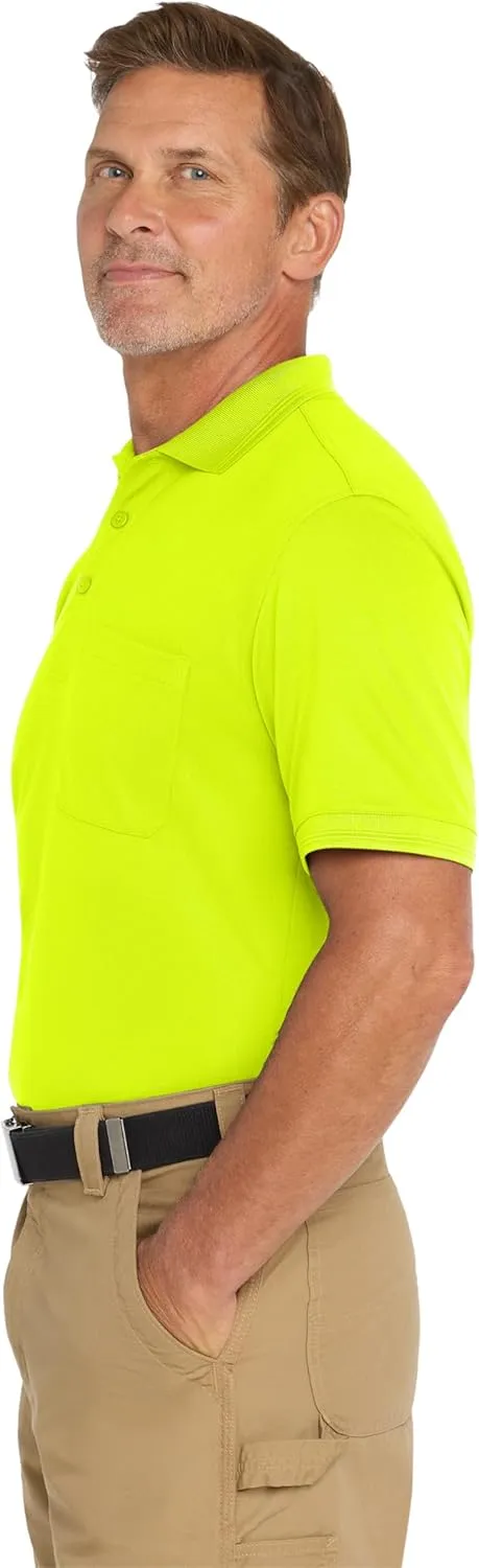 CornerStone Unisex Industrial Snag-Proof Pique Pocket Polo | Short Sleeve Collared Shirt for Men & Women, Relaxed Fit