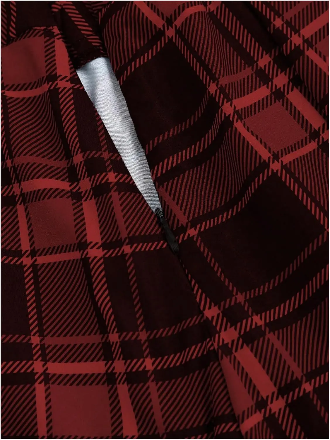 MakeMeChic Women's Y2K Plaid Lace Up Mini Skirt Pleated A Line Skater Skirts