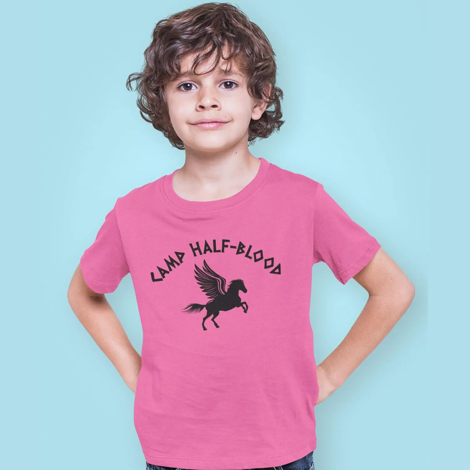 shop4ever Camp Half Blood Youth's T-Shirt Demigod Child's Tee
