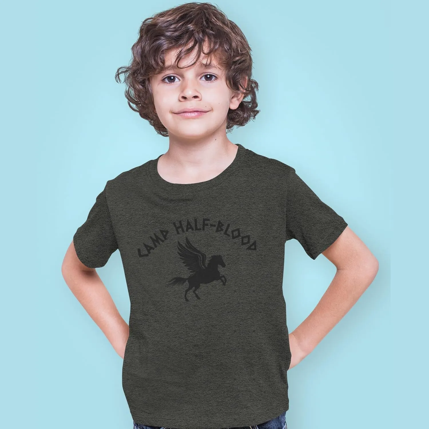 shop4ever Camp Half Blood Youth's T-Shirt Demigod Child's Tee