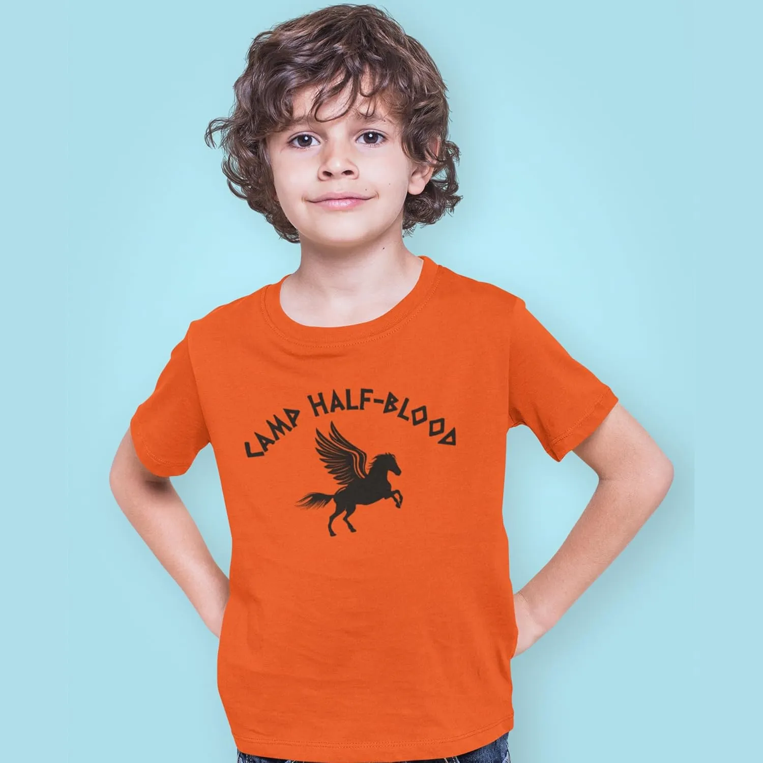 shop4ever Camp Half Blood Youth's T-Shirt Demigod Child's Tee