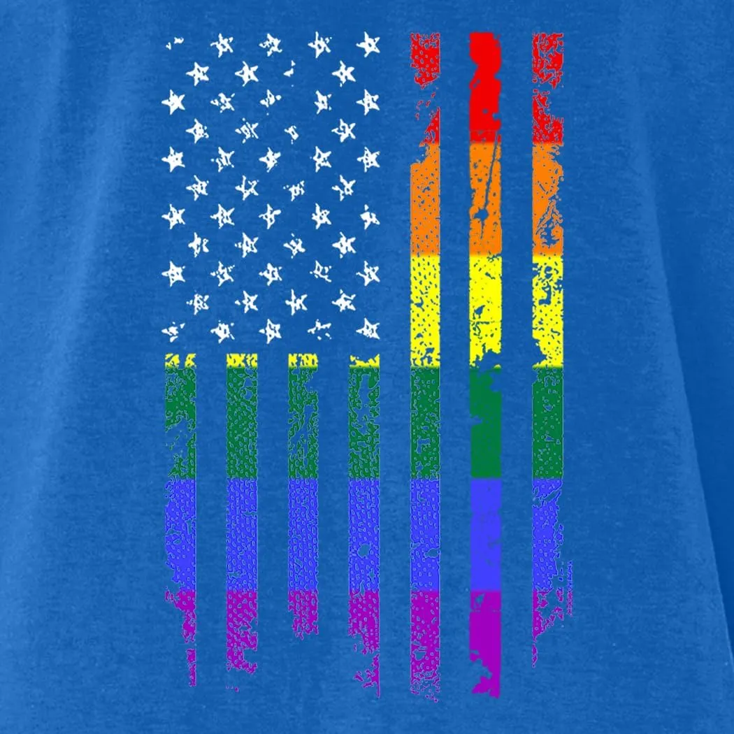 shop4ever Distressed Rainbow Flag T-Shirt Gay Pride Shirts