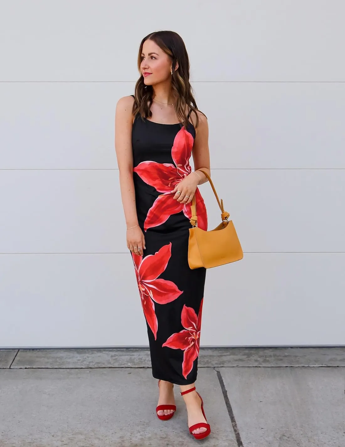 ZESICA Womens Summer Bodycon Maxi Dresses 2025 Floral Spaghetti Strap Square Neck Sleeveless Boho Beach Long Dresses